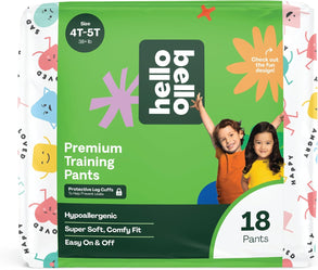 Hello Bello premium training pants packaging.