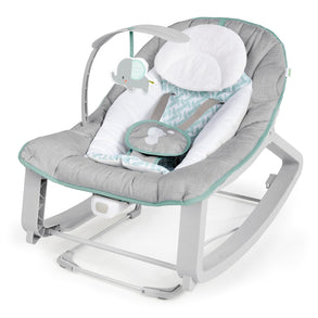 Cozy 3-in-1 Grow with Me Vibrating Baby Bouncer, Seat & Infant to Toddler Rocker, Vibrations & -Toy Bar, 0-30 Months Up to 40 lbs