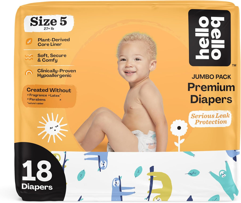 Hello Bello size 5 premium diapers package.