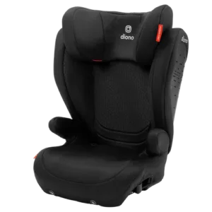 A black car seat with the back up