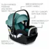 A car seat with the features of an infant carrier.