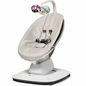 A baby seat with a car motif on it.