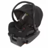 A black car seat with the bottom part of it