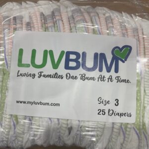 A package of diapers that are wrapped in plastic.