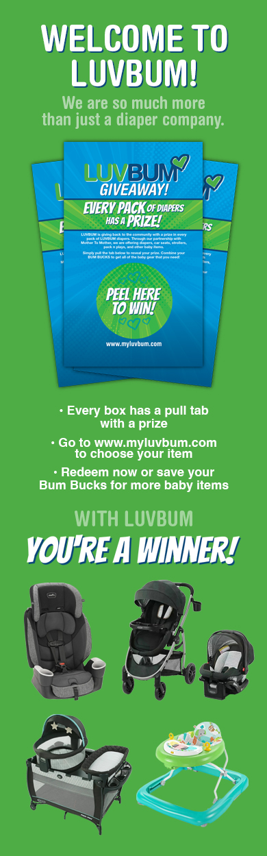 A flyer for the bum bucks giveaway.